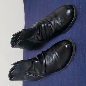 DIBA Black Zip Ankle Boots